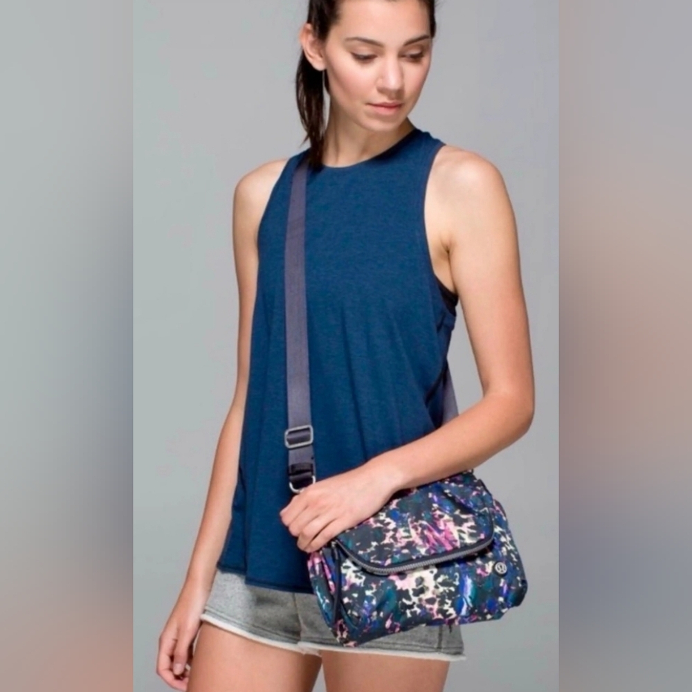 Lululemon Athletica Pink and Blue Crossbody Bag